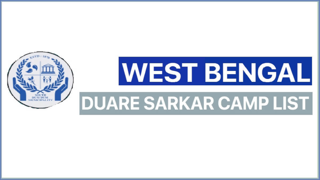 West Bengal Duare Sarkar Camp List 2023